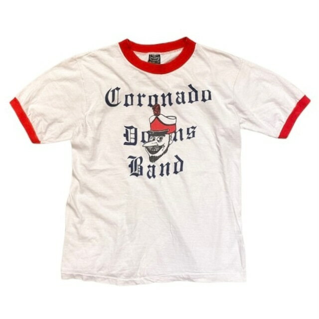 70`80's Coronado Marching Band Ringer T-Shirt M / Rih vg K[TVc Ò Be[W AJA