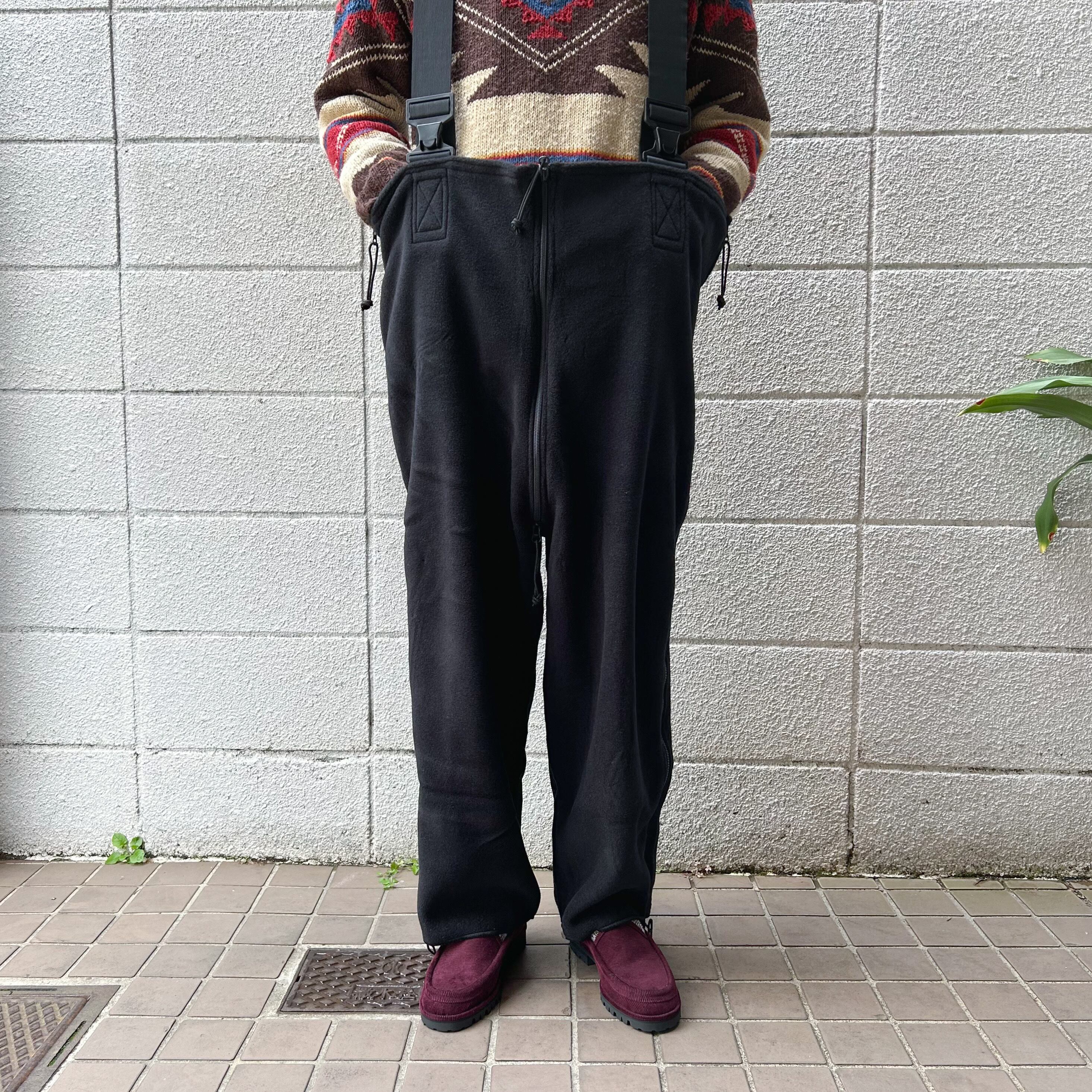 "DEADSTOCK" ECWCS POLARTEC Fleece Cold Weather Over All XL-S/R（アメリカ軍 ポーラテック フリース オーバーオール ブラック デッドストック）
