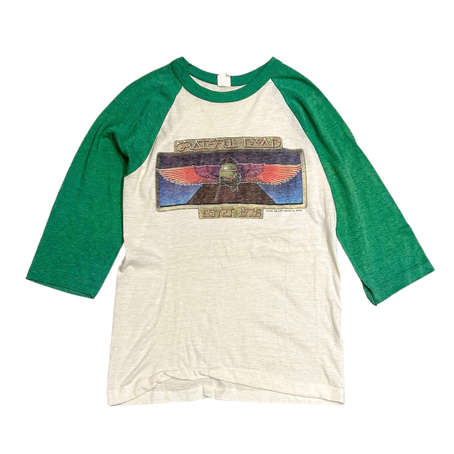 70's Grateful Dead "Rocking The Cradle, Egypt 1978" Raglan T-Shirt M / グレートフルデッド バンド Tシャツ ラグラン バンドT ロックT 古着 ヴィンテージ