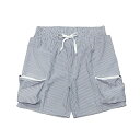 AUDIENCE Tech Seersucker Stripe Cargo Pocket Easy Shorts / オーディエンス シアサッカー カー ストライプ カーゴ ショーツ