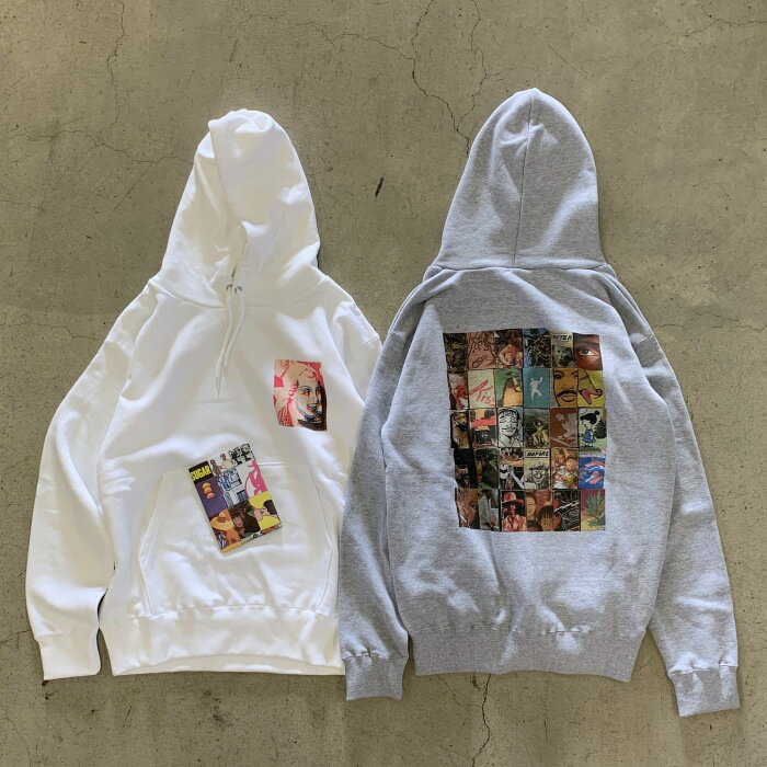 BLOHM / BEST MATCH HOODY COLOR: White, Gray MATERIAL: Cotton 100% SIZE: L, XL 実寸サイズ L: 肩幅52cm 身幅60cm 袖丈63cm 着丈70cm XL: 肩...