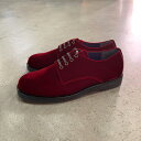 BLOHM / VELVET POST "BURGUNDY" (ブローム ベロア ベルベット ポストマンシューズ)