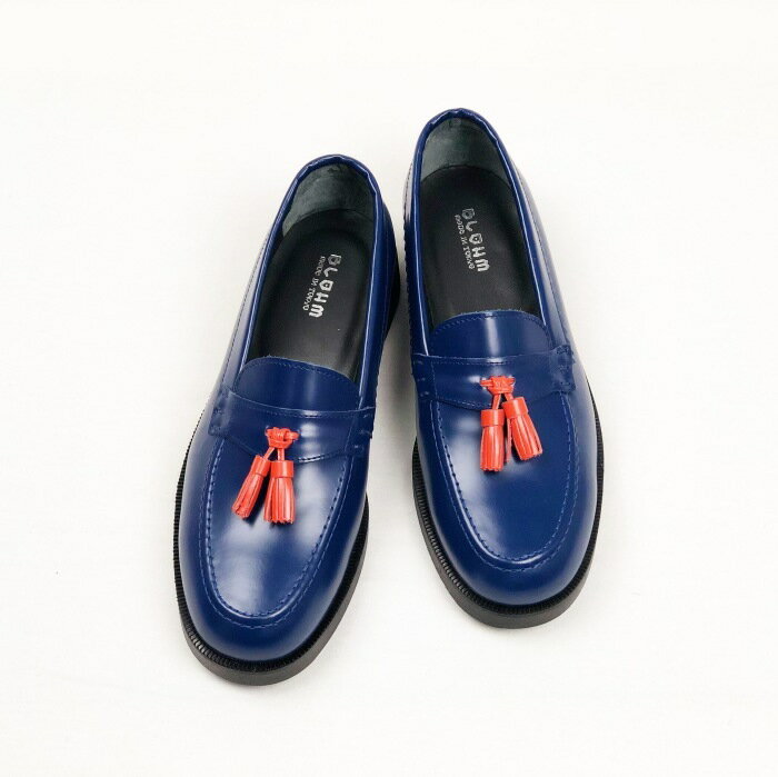 BLOHM / EDGE BASS LTD Navy×Orange （ブローム タッセルローファー）