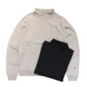 Champion Turtle Neck Sweat Shirt Made in USA - Oxford Grey Black L XLi`sI AJ ^[glbN XEFbgVc p[J[ IbNXtH[hO[ ubNj