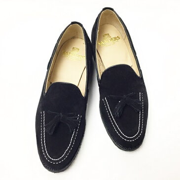 SANDERS / Suede Tassel Loafers made in ENGLAND　サンダース　タッセルローファー