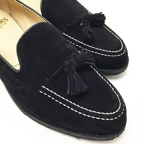 SANDERS / Suede Tassel Loafers made in ENGLAND　サンダース　タッセルローファー