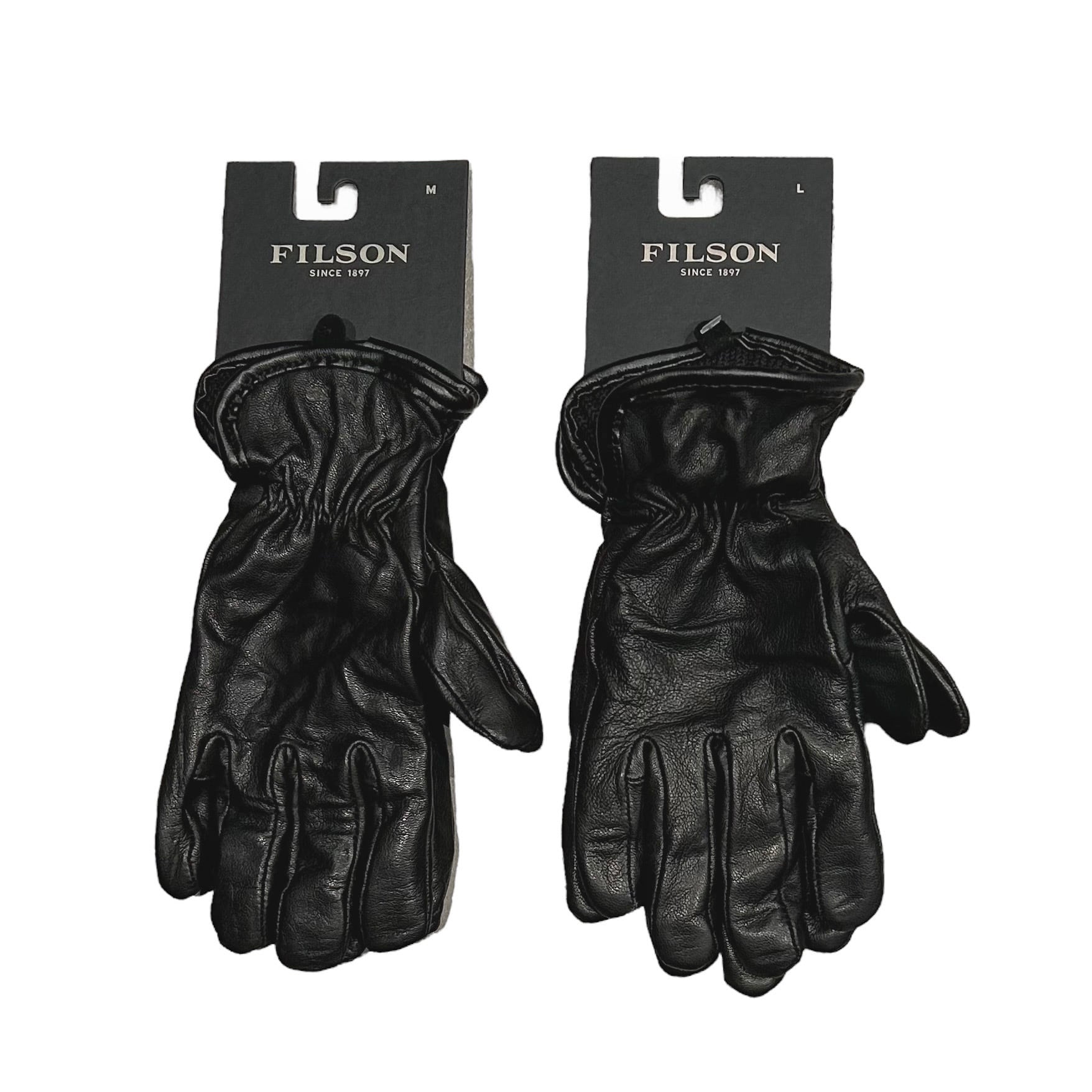 FILSON / Original Lined Goatskin Gloves BLACK Made in USA - Made in USA - MATERIAL 　　表地: Grade A ゴートスキン 　　裏地: 100% メリノウー...