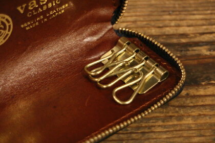 【VASCO】LEATHERVOYAGEROUNDZIPKEYCASE(キーケース)