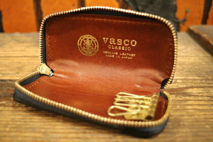 【VASCO】LEATHERVOYAGEROUNDZIPKEYCASE(キーケース)