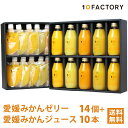 10ファクトリー ジュース ギフト 10FACTORY ギフト 愛媛 みかん ジュース 10本(200ml) みかん ゼリー 14個(7種類x2) 詰め合わせ セット 送料無料 箱入り 手提げ袋付 オレンジ 飲むゼリー ゼリー飲料 贈答 内祝い お返し お見舞い お供え お歳暮 プレゼントに