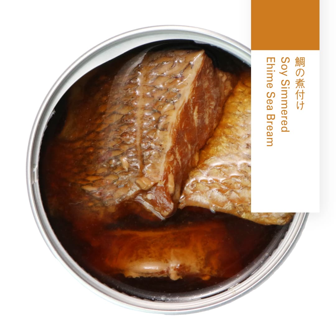 ［缶詰］鯛の煮付け（80g）【愛媛産真鯛】愛媛産 国産 瀬戸内海産 お取り寄せ おつまみ あて おかず 酒肴 宅飲み バル 手軽 常温 甘辛 しょうゆ MEDETAIME