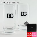 DOLCE&GABBANA ドルチェ&ガッバーナ グラス セット 食器 DGロゴ ジュースグラス 2脚セット TCBS03TCAI2U0058 ドルガバ ペア
