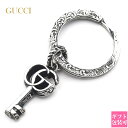 GUCCI グッチ キーリング ダブルG キーモチーフ キーホルダー シルバー 627765 J8400 0701 ユニーク アクササリー チャーム