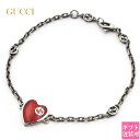 【 正規BOX 付き 】 グッチ ブレスレット メンズ シルバー 925 GUCCI ブレスレット レディース シルバー エナメルハート インターロッキングG ...