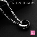 LION HEART ライオンハート ネックレス ペア ペンダント ダブルリング シルバー × ブラック 04N124SM