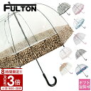 【P3倍】FULTON フルトン 傘 雨傘 長傘 ビニール傘 60cm バードケージ バードケージ2 BirdCage2 大きい 透明 かさ 鳥かご L041