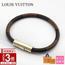 【P3倍】LOUIS VUITTON ルイヴィトン ブレスレット ダミエ ゴールド ブラスレ キープ イット M8137F キャンバス