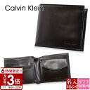 【P3倍】Calvin Klein カルバンクライン 財布 二つ折り財布 ロゴ ブラウン 31CKE13011 200