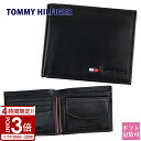 【P3倍】TOMMY HILFIGER トミーヒルフィガー 財布 二つ折り財布 ブラック 31TL25X020 001