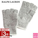 【P3倍】RALPH LAUREN ラルフローレン 手袋 フィンガーレス ニットグローブ グレージュ PC1335 055 あたたかい ラルフ ローレン