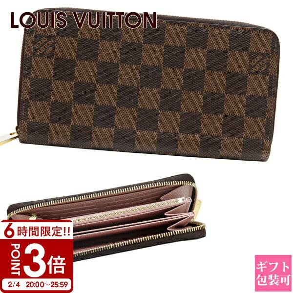 ��P3�ܡ�LOUIS VUITTON �륤�����ȥ� Ĺ���� �饦��ɥե����ʡ� ���åԡ�������å� ���ߥ� ���٥�/������ �Х�꡼�� N60046