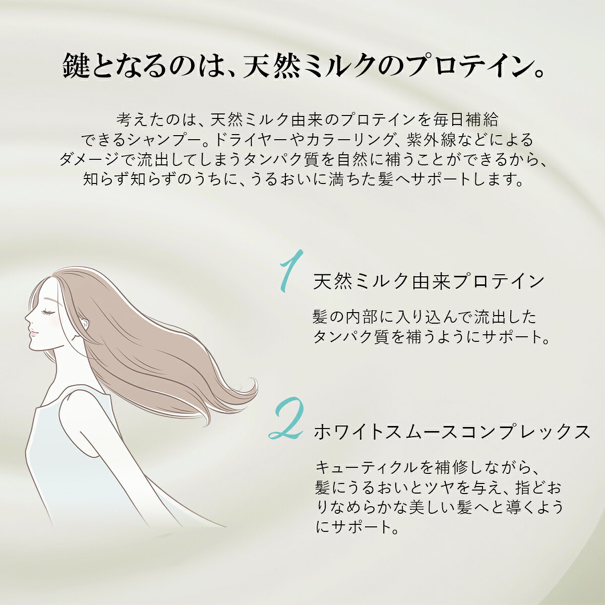 ReFa MILK PROTEIN リファ ミルクプロテイン シャンプー＆トリートメントセット シャンプー トリートメント セッ w-import-10028625 ワールドインポート 楽天市場店 サンプル画像3