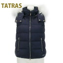 タトラス ダウン ベスト フード付き ファー付き ルセラ LTA19A4572TATRAS ダウンベスト ダウンジャケット フード 取り外し 可愛い かわいい おしゃれ 未使用 ファーベスト ブランド