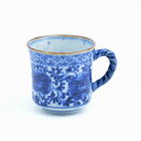 和食器 カップ 有田焼 マグカップ 牡丹 ボタン ぼたん コーヒーカップ 磁器 おしゃれ かわいい 上品 和モダン 人気 贈り物 ギフト プレゼント【送料無料】牡丹唐草 手造り反マグカップ