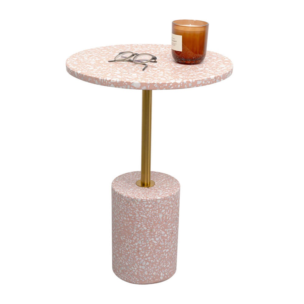 サイドテーブル ピンク PINK パステル マーブル おしゃれ 韓国インテリア 可愛い ワンルーム 店舗用 シ..
