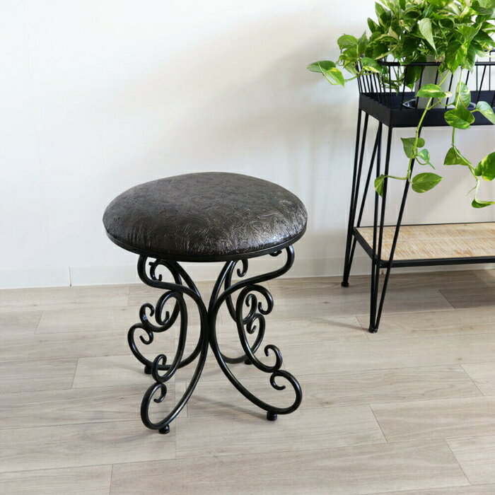 スツール アイアン 合皮 おしゃれ イス チェア 腰掛け おしゃれ 台 踏み台 キッチン リビング 玄関 エ..