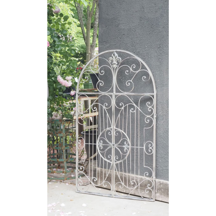 壁飾り アイアン ガーデン雑貨 インテリア雑貨 ディスプレイ パネル ウォールデコ シャビー カフェ雑貨 店舗装飾 扉 壁掛け雑貨 アンティーク調 モデルルーム リフォーム【送料無料】ウォールデコドアオープンのサムネイル