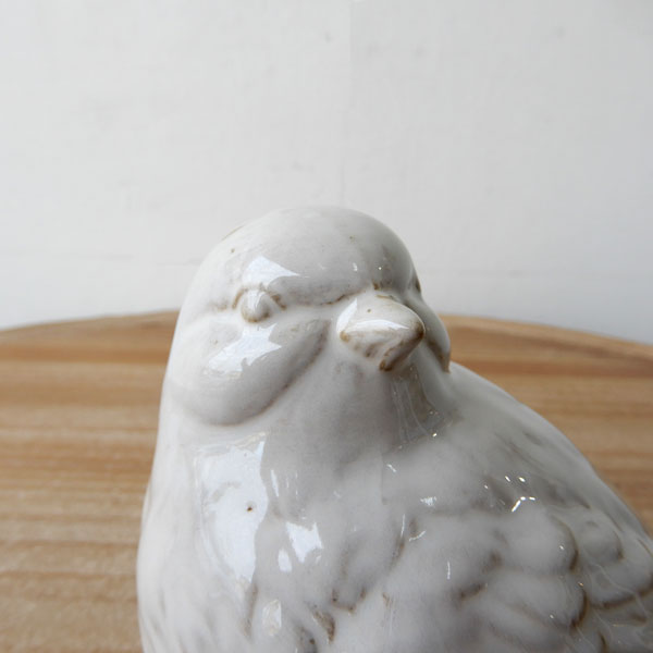 小鳥 置物 鳥 陶器製 おしゃれ かわいい 小鳥 Bird バード インテリア雑貨 オブジェ 雑貨 置き物 おしゃれ アンティーク プレゼント 贈り物 お誕生日 シャビー ホワイト 部屋 飾り ギフト【お買得品】Small bird object [3]