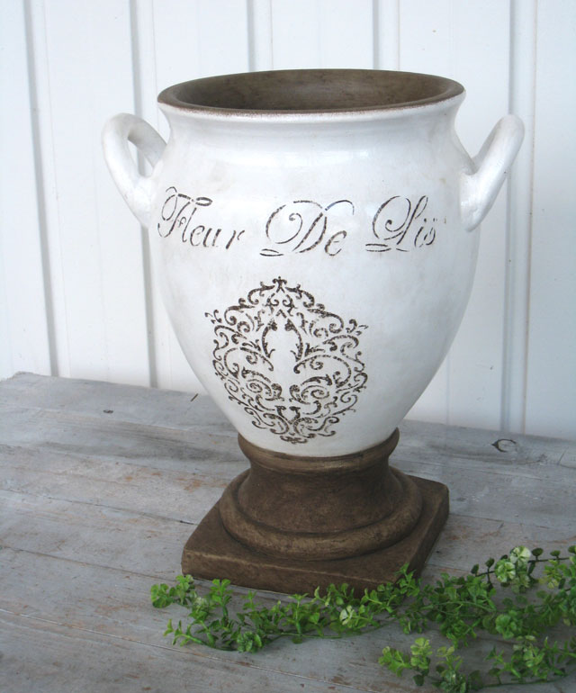 花瓶 花びん プランター 花入れ 造花 素焼き おしゃれ　寄せ植え ガーデニング アンティーク フラワーアレンジメント テラコッタ かわいい 店舗 カフェ ディスプレイ 北欧【送料無料】ベース フルールLisのサムネイル