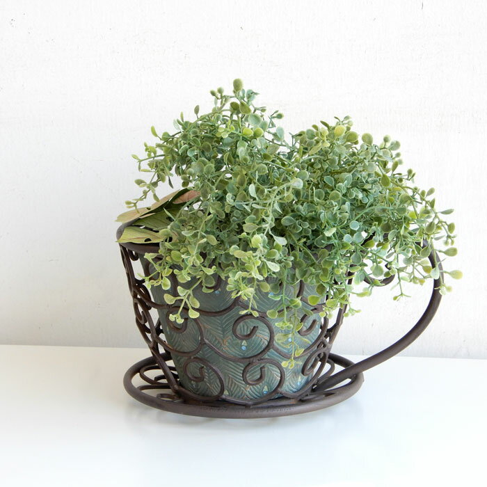 プランタースタンド 鉢入れ 花入れ おしゃれ カップ風 アイアン プランター入れ プランター置き おしゃ..