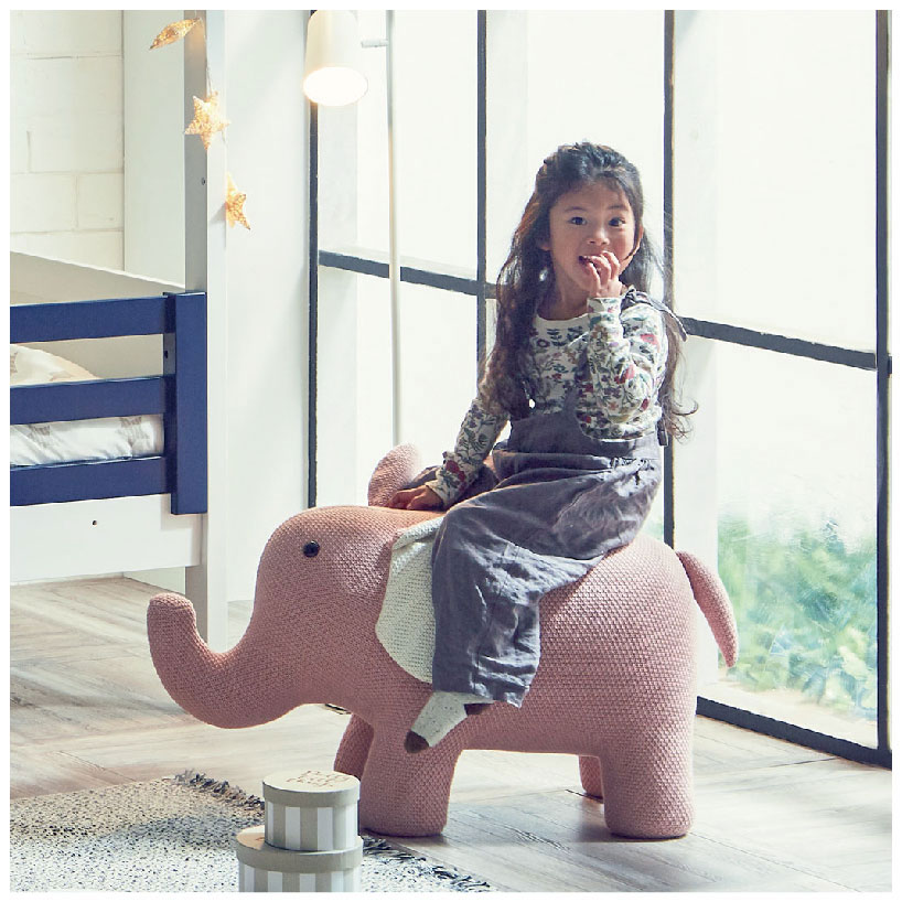 スツール キッズチェア 木製 子供用椅子 孫 贈り物 ぞうさん ゾウ 象 子供 子ども椅子 子供いす かわいい ブルー ピンク 耐荷重80kg おすすめ 人気【...