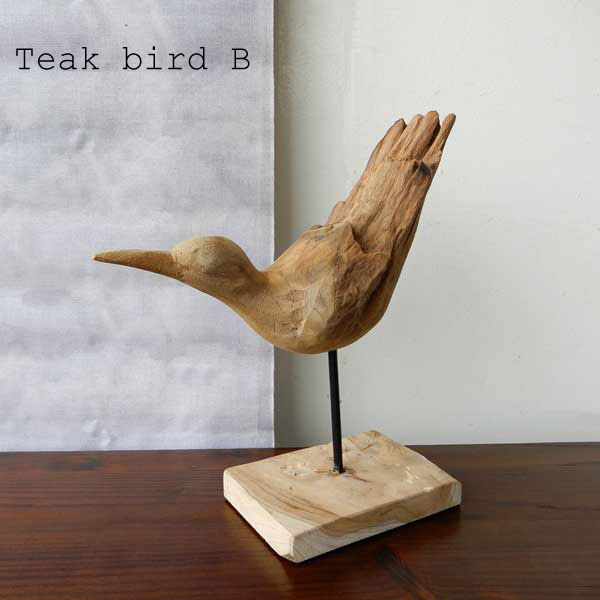 木彫り置物鳥の木彫り手作り木製小物...