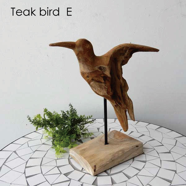 木彫り置物鳥の木彫り手作り木製小物...