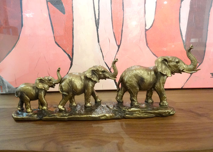 楽天市場】象 オブジェ ゴールドの通販 ゾウ オブジェ 象牙風 置物