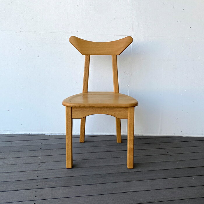 チェア 椅子 いす 木製チェア 栗無垢 おしゃれ 日本製 国産家具 北欧 ナチュラル かわいい天然木 1人掛け ダイニングチェア【送料無料】栗無垢 アルパカチェア [3]
