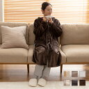 クーポン利用で8%OFF10日まで 着る毛布 ルームウェア mofua モフア プレミアムマイクロファイバー着る毛布 フード付 (ルームウェア) Mサイズ（着丈110cm）