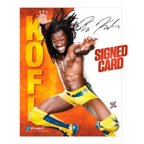 コフィー・キングストン直筆サイン入りフォト WWEスーパースター・コフィーキングストン直筆サイン入りフォト Kofi Kingston Signed PhotoWWEスーパースター・コフィーキングストンの直筆サイン入り大きめフォトです。（光沢無しタイプ）直筆サインのため、それぞれにサインの形は異なります。■サイズ：縦35.5センチ x 横28センチ★1月31日1点入荷！ 2