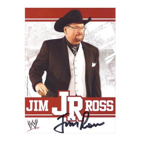 ジム・ロス直筆サイン入りフォト RAW看板アナウンサー・JR直筆サイン入りフォト Jim Ross Signed PhotoWWE RAWの名物アナウンサー、JRこと、ジム・ロスの直筆サイン入り小さめフォトです。（光沢無しタイプ）直筆サイン...