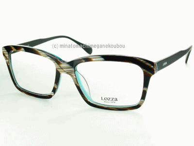 楽天サングラスの港町めがね工房トラッドな スクエア スタイル ブラウン・シェル LOZZa ロッツァ めがねフレーム VL-1975-B46 【 送料無料 】度付き 眼鏡 伊達メガネ メンズ UVカット おしゃれ 人気