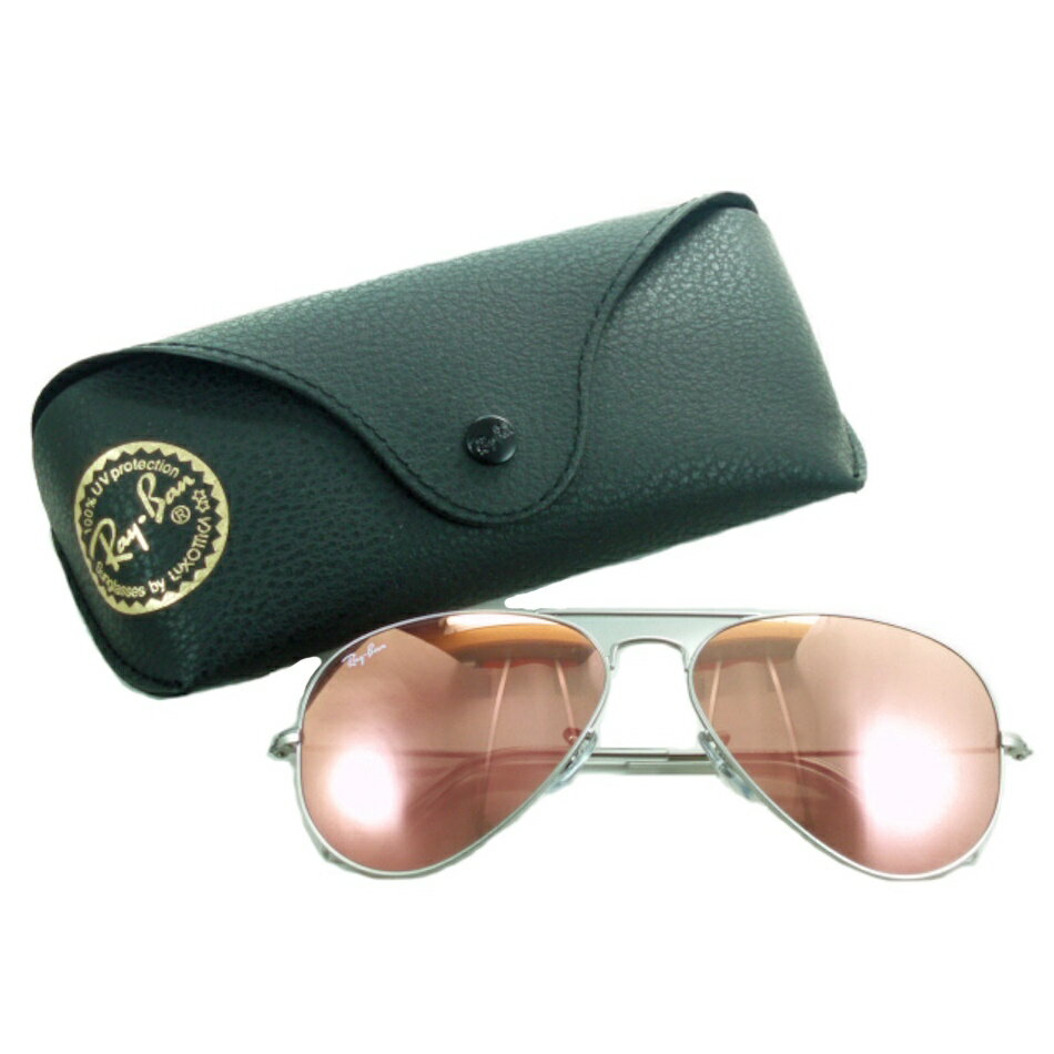 ※【生産終了カラー】Ray-Ban レイバン サングラス RB3025 019/Z2 送料無料 レンズ 58mm 正規品 メーカー保証書付 アビエーター ティアドロップ マットシルバー ピンクミラー メンズ レディース おしゃれ UVカット 人気