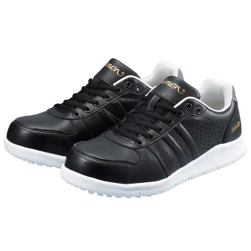 ★お買い物マラソン期間はP2倍！★安全靴 シモン Simon NS611 黒静電 24.0-27.0・28.0・29.0cm EEE JSAA規格 A種認定 短靴 作業靴 セーフティシューズ 【返品交換不可】