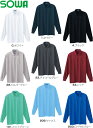 ★P2倍!お買い物マラソン期間★ユニフォーム 作業着 長袖ポロシャツ(胸ポケット有り) 50120(S〜3L) 桑和(SOWA) お取寄せ