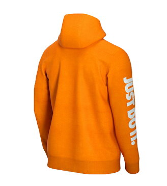 スウェット パーカー メンズ ナイキ NIKE JDI フルジップフーディ フリースMX 男性 スポーツウェア スエット ジャケット アウター 普段使い オレンジ系 上着 羽織り/BV5083-873