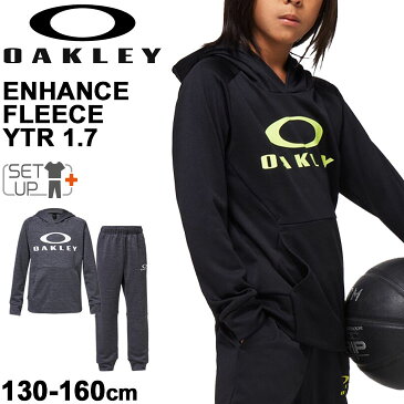 ジュニア スウェット 上下セット キッズ 130-160cm 子供服/オークリー OAKLEY スポーツウェア プルオーバー ロングパンツ セットアップ 運動 上下組 テクニカルフリース 普段使い/FOA401626-FOA401619