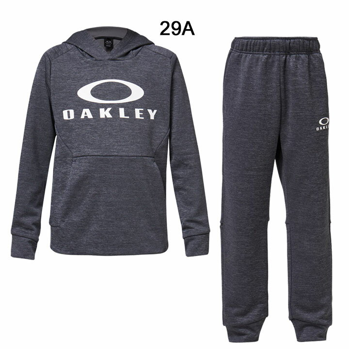 ジュニア スウェット 上下セット キッズ 130-160cm 子供服/オークリー OAKLEY スポーツウェア プルオーバー ロングパンツ セットアップ 運動 上下組 テクニカルフリース 普段使い/FOA401626-FOA401619