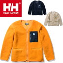 フリースジャケット ノーカラー レディース アウター/ヘリーハンセン HELLY HANSEN ファイバーパイルサーモカーディガン 裏地付/アウトドア ウェア 女性 保温 カジュアル 上着 羽織り/HOE52053UW